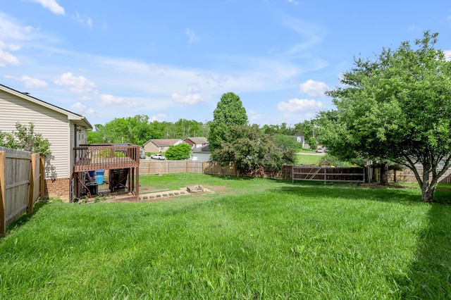501 Ashley Ct, Berea, KY 40403 - view of yard featuring a deck