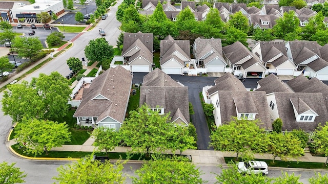 aerial perspective of suburban area