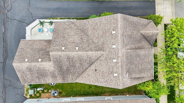 view from above of property