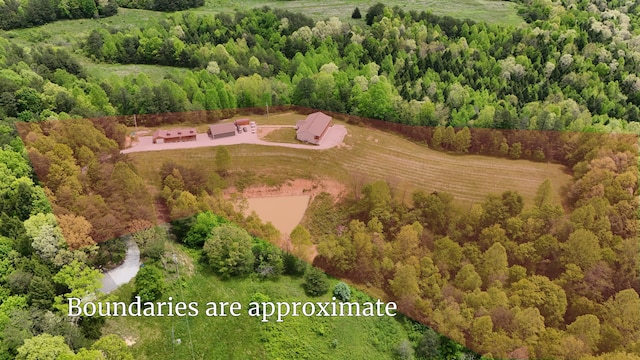 663 John R Jones Rd, London, KY 40741 - aerial view of a heavily wooded area
