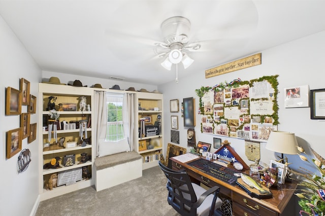 663 John R Jones Rd, London, KY 40741 - carpeted office featuring ceiling fan