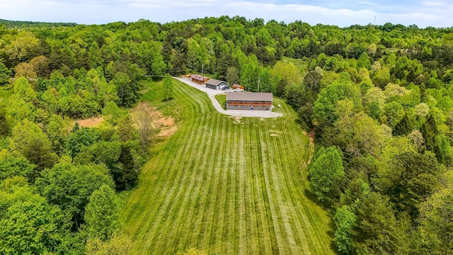 663 John R Jones Rd, London, KY 40741 - aerial view of property and surrounding area featuring a forest