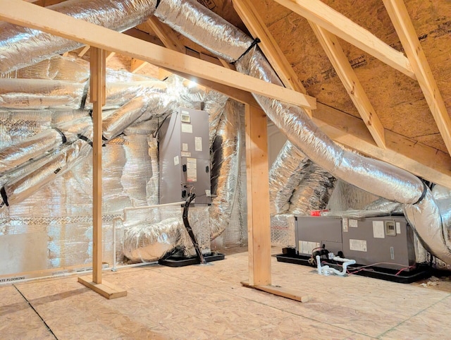 view of attic
