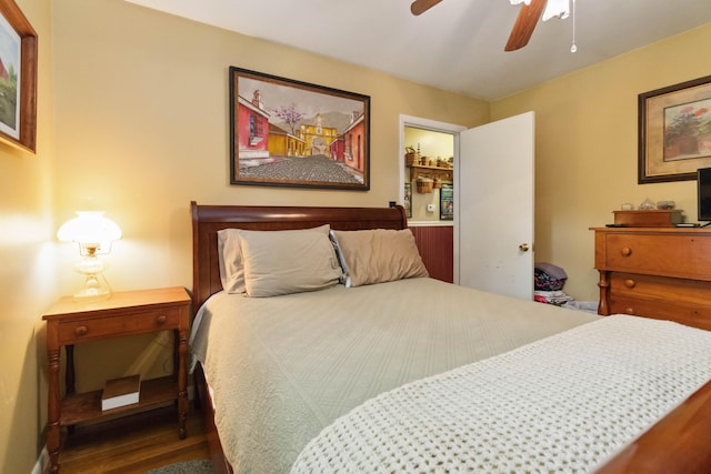 429 Old Danville Rd, Lancaster, KY 40444 - bedroom featuring wood finished floors and ceiling fan