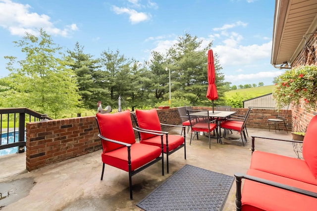 429 Old Danville Rd, Lancaster, KY 40444 - view of patio featuring outdoor dining space