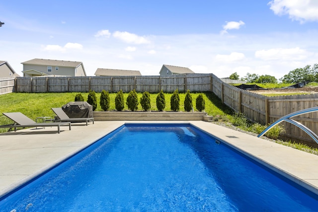 view of pool with a patio area
