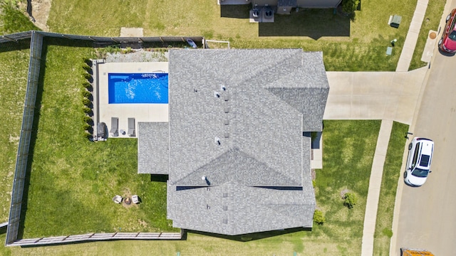 view from above of property
