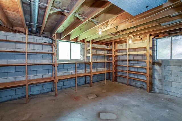 view of storage room