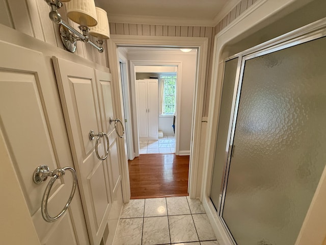118 Timber Ln, Morehead, KY 40351 - full bathroom with a stall shower and ornamental molding