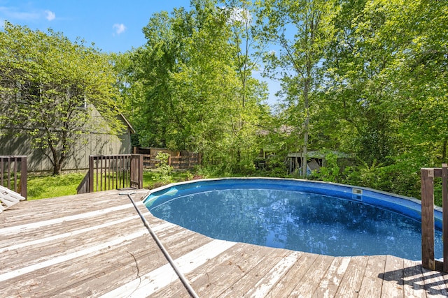 285 W Railroad St, Stanton, KY 40380 - outdoor pool with a deck and a fenced backyard