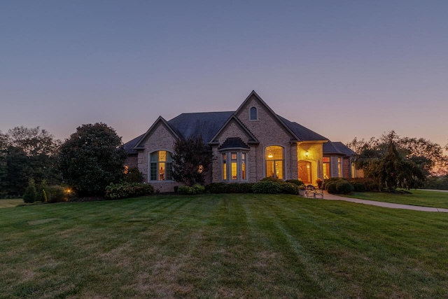 150 Old Woods Dr, Nicholasville, KY 40356 - french country inspired facade featuring a front lawn