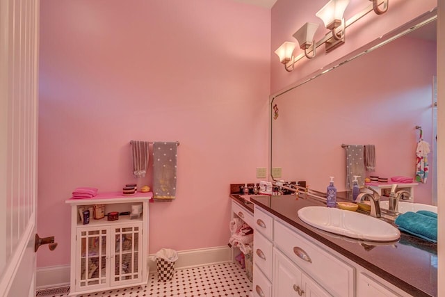 150 Old Woods Dr, Nicholasville, KY 40356 - bathroom with vanity and baseboards