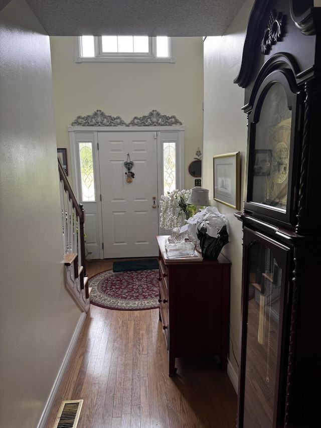 400 Natures Pointe Dr, Somerset, KY 42503 - foyer with wood-type flooring, baseboards, and stairway