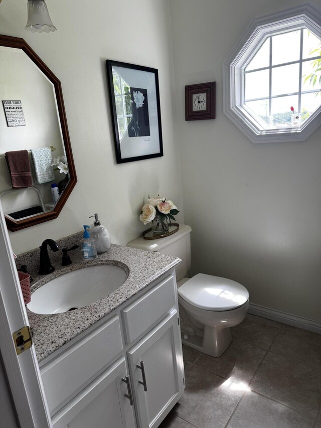 400 Natures Pointe Dr, Somerset, KY 42503 - bathroom with vanity, tile patterned floors, and toilet