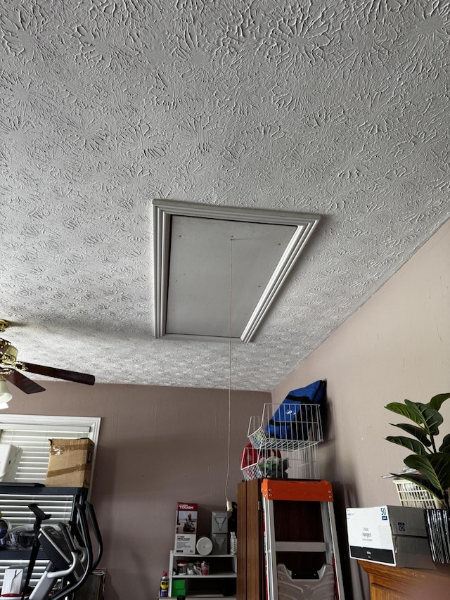 400 Natures Pointe Dr, Somerset, KY 42503 - detailed view of a textured ceiling and ceiling fan