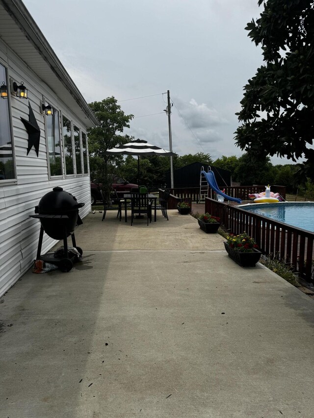 2230 Perryville Rd, Harrodsburg, KY 40330 - view of patio featuring area for grilling and outdoor dining space