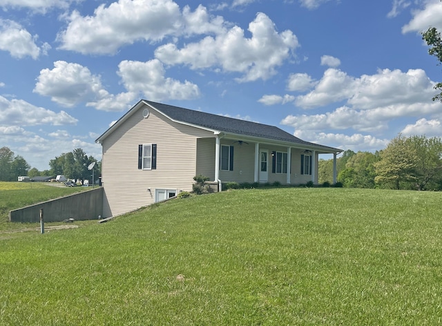 361 Puncheon Camp Rd, Russell Springs, KY 42642 - back of property featuring a yard