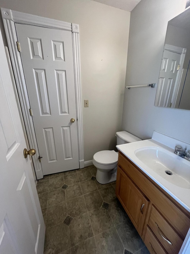 361 Puncheon Camp Rd, Russell Springs, KY 42642 - bathroom with vanity, toilet, and tile patterned floors