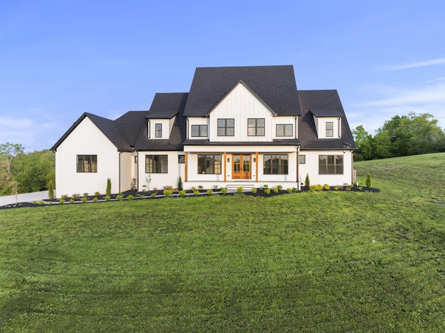 4349 Ravens Crest Ln, Lexington, KY 40515 - modern inspired farmhouse with a front yard and board and batten siding
