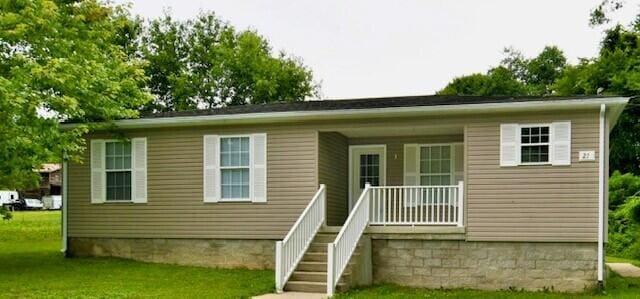 27 Bait Shop Rd, Salt Lick, KY 40371 - view of front of home featuring a porch and a front yard