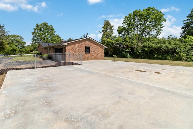 view of patio with fence