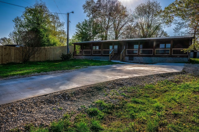 740 N Main St, Stanton, KY 40380 - view of front of house featuring metal roof and covered porch