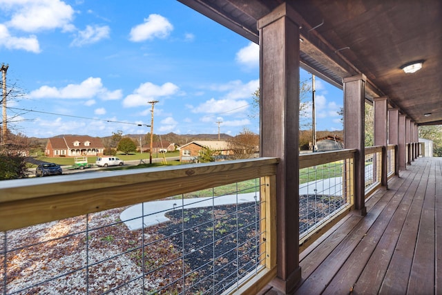 740 N Main St, Stanton, KY 40380 - wooden deck with a residential view