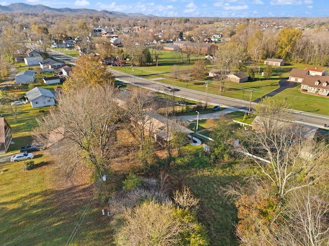 740 N Main St, Stanton, KY 40380 - aerial perspective of suburban area featuring a mountain backdrop
