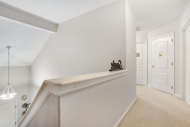 3065 Caddis Ln, Lexington, KY 40511 - hall featuring carpet floors, baseboards, and vaulted ceiling