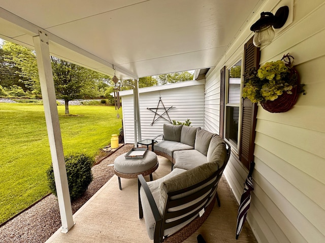 199 Langnau Rd, London, KY 40741 - view of patio with an outdoor living space
