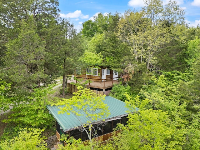 571 Whitlock Rd, Richmond, KY 40475 - view of home's community with a wooden deck and a wooded view