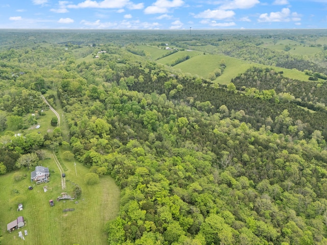 571 Whitlock Rd, Richmond, KY 40475 - aerial view of property and surrounding area featuring a heavily wooded area