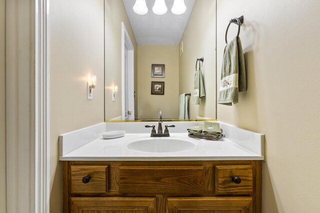 bathroom featuring vanity