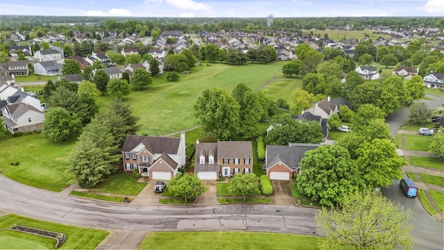 aerial view of residential area