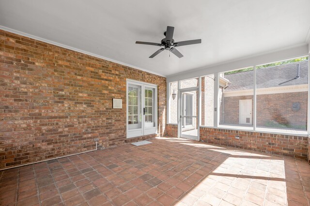 1373 Delong Cir, Lexington, KY 40515 - unfurnished sunroom featuring healthy amount of natural light and ceiling fan