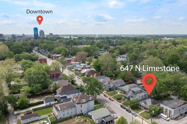 647 N Limestone, Lexington, KY 40508 - aerial view
