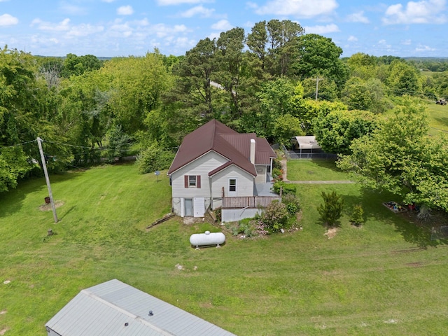 3131 Lily Rd, London, KY 40744 - aerial view of property and surrounding area with a forest