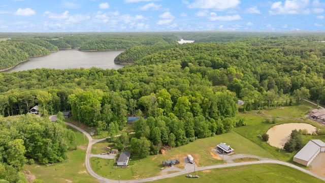266 Boaters Aly, Nancy, KY 42544 - aerial view of a heavily wooded area and a large body of water