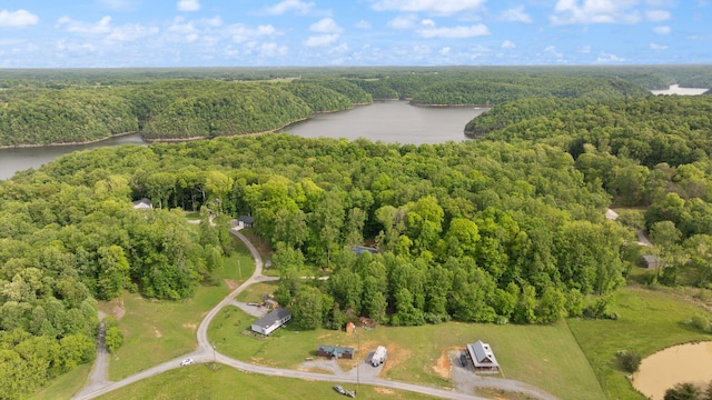 266 Boaters Aly, Nancy, KY 42544 - aerial view of a heavily wooded area and a large body of water