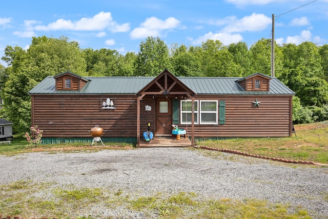 266 Boaters Aly, Nancy, KY 42544 - rustic home featuring metal roof and log veneer siding