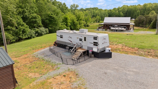 266 Boaters Aly, Nancy, KY 42544 - view from above of property featuring a forest
