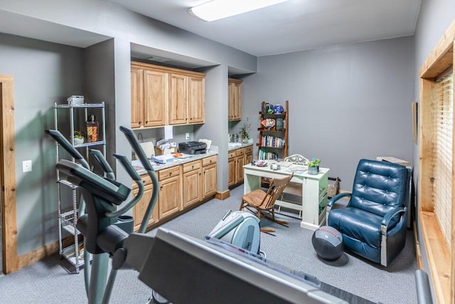 1220 Fox Wood Rd, Frankfort, KY 40601 - carpeted office featuring baseboards