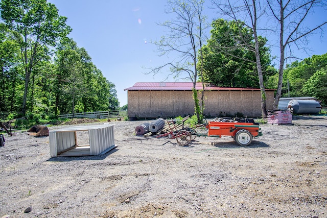 227 Callihan Rd, East Bernstadt, KY 40729 - view of property exterior with an outbuilding and fence