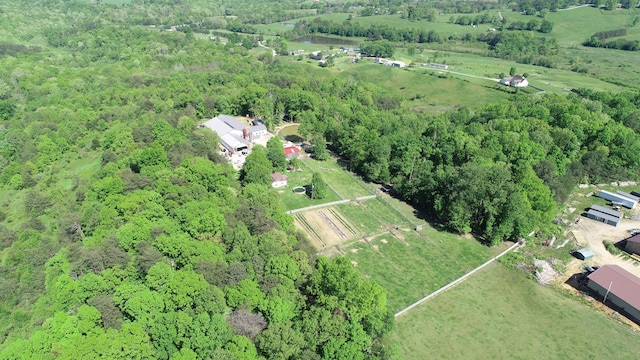227 Callihan Rd, East Bernstadt, KY 40729 - aerial view of property and surrounding area featuring a forest and rural landscape