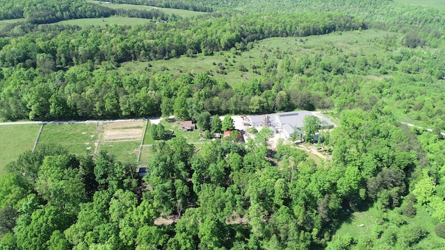 227 Callihan Rd, East Bernstadt, KY 40729 - aerial view of property and surrounding area with a forest