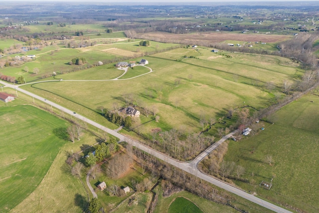 1782 W Leestown Rd, Midway, KY 40347 - aerial view of property and surrounding area featuring rural landscape