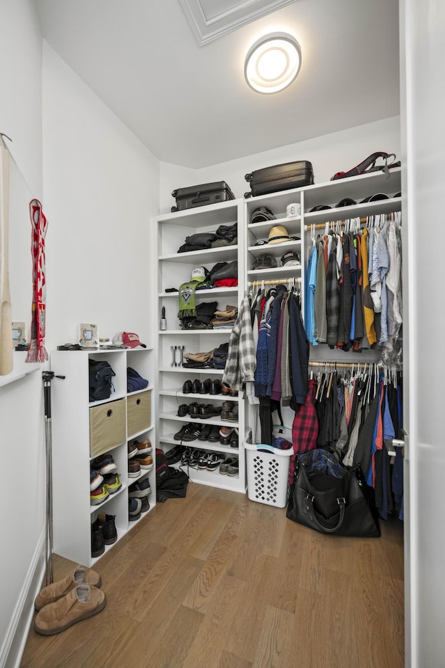 1782 W Leestown Rd, Midway, KY 40347 - walk in closet featuring wood finished floors
