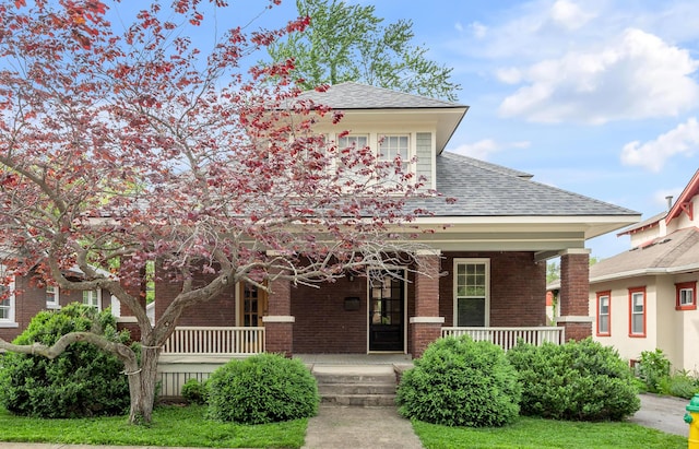 133 Victory Ave, Lexington, KY 40502 - view of front of house featuring roof with shingles, a porch, and brick siding