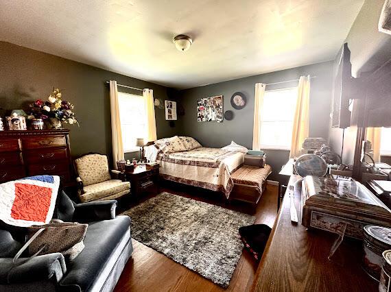 4216 N Ky 11, Cannon, KY 40923 - bedroom with multiple windows and dark wood finished floors
