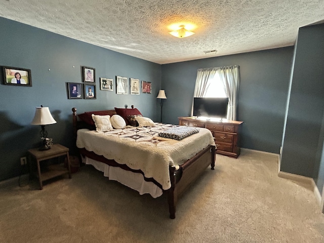 296 Ferry Rd, Somerset, KY 42503 - bedroom with light carpet, a textured ceiling, and baseboards